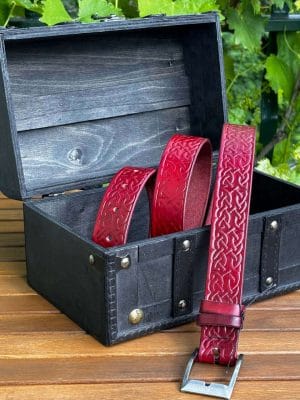 Usnjen pas Kelti - mornarski vozel